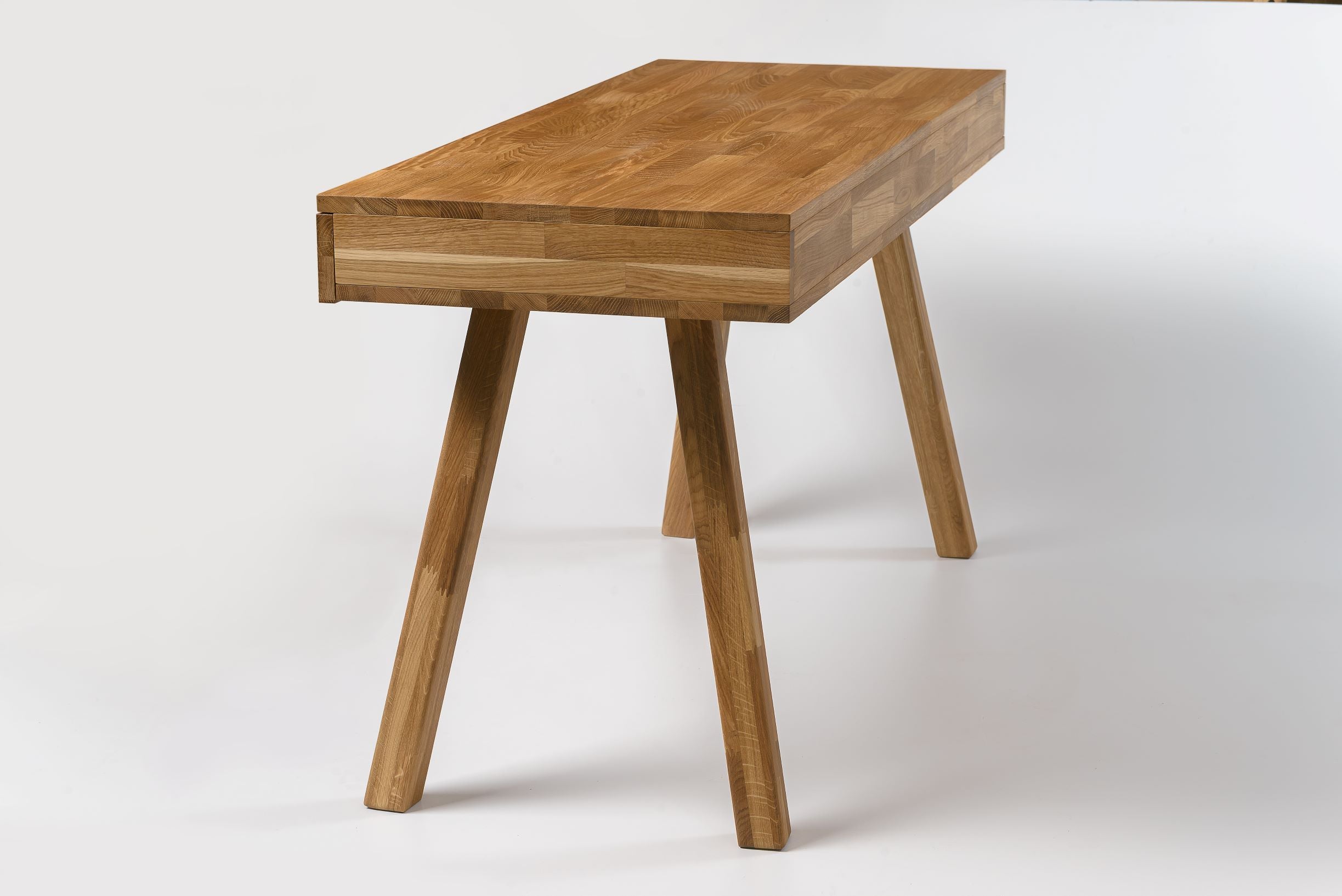 NordicStory Mesa Oficina Escritorio de Madera Maciza Roble Nordico